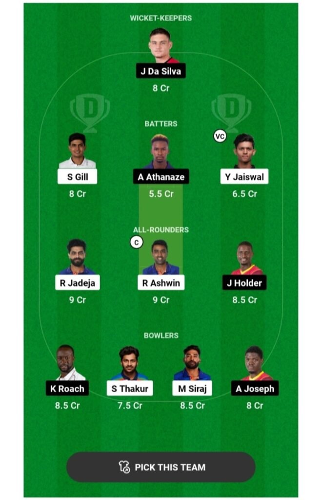 WI vs IND Today 2nd Test Match Dream11 Team Prediction: आज के मुकाबले में इस खिलाड़ी को बनाए कप्तान और उपकप्तान, जल्दी से टीम बनाकर लाखों-करोड़ों कमाए
