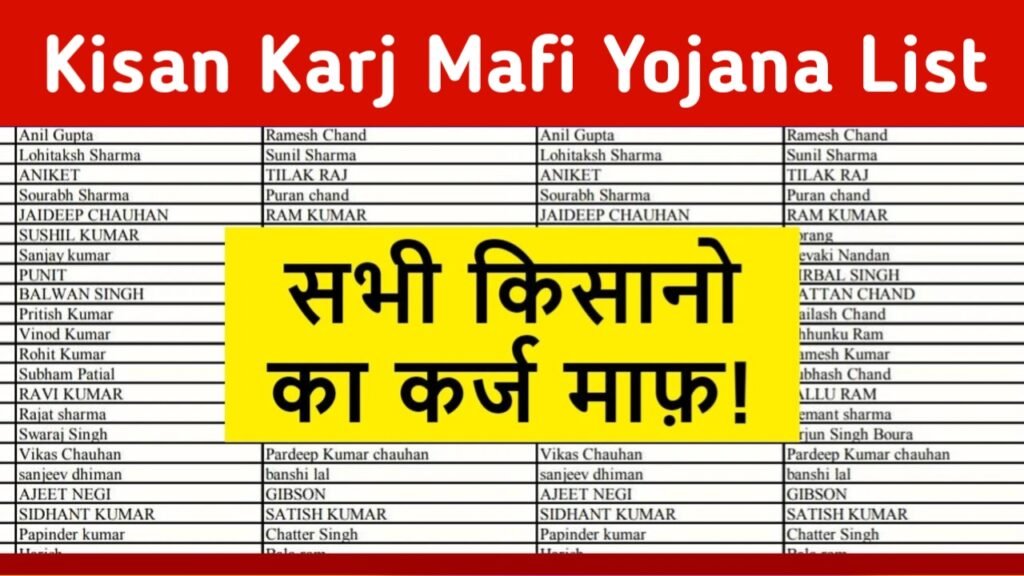 Kisan Karj Mafi Yojana 2024: KCC वाले किसानों का हुआ कर्ज माफ, किसान कर्ज माफी की नई लिस्ट जारी